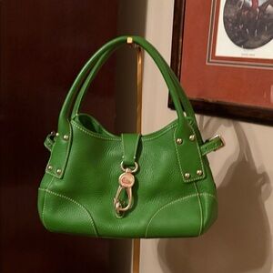 Dooney & Bourke Green Leather Shoulder Bag